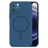 Tok, MagSilicone, szilikon hátlap, Apple Iphone 14 Pro Max (6,7"), sötétkék