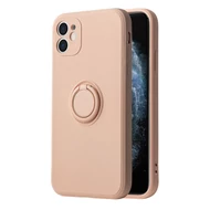 Tok, Silicone RING, mágneses szilikon hátlap, gyűrűs ujjtartóval, Apple Iphone 7 / 8 / SE (2020 / 2022), halvány rózsaszín Tok, Silicone RING, mágneses szilikon hátlap, gyűrűs ujjtartóval, Apple Iphone 7 / 8 / SE (2020 / 2022), halvány rózsaszín