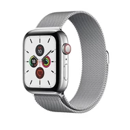 Milánó acél szíj, Apple Watch, Méret: 42/44/45mm, ezüst