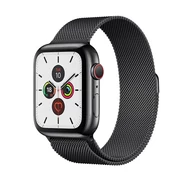 Milánó acél szíj, Apple Watch, Méret: 42/44/45mm, fekete
