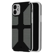 Tok, Grip erősített hátlap szilikon kerettel, Apple Iphone 12 Pro Max (6,7"), fekete, bliszteres