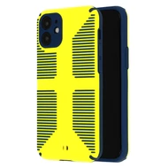 Tok, Grip erősített hátlap szilikon kerettel, Apple Iphone 12 Pro Max (6,7"), sárga, bliszteres
