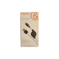 Adatkábel, Cygnett Flow Zip, fekete, Micro USB, (75 cm), bliszteres