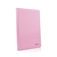 Tok, Blun, univerzális, 7", műbőr mappa tok, oldalra nyíló, négy sarkán gumisan rögzíthető, halvány rózsaszín, bliszteres