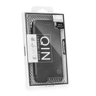 Tok, Nillkin, oldalra nyíló valódi bőr flip tok, Apple Iphone XS Max, fekete