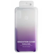 Gyári tok, Samsung Galaxy A20E A202, Gradation cover, műanyag hátlap, lila átmenetes, bliszteres, OSAM-EF-AA202CVEG