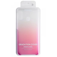 Gyári tok, Samsung Galaxy A20E A202, Gradation cover, műanyag hátlap, rózsaszín átmenetes, bliszteres, OSAM-EF-AA202CPEG