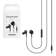 Headset, Samsung, /EO-IA500BBEGWW/, sztereó, 3.5mm jack csatlakozóval, felvevőgombos, hangerőszabályzós, fekete, gyári, bliszteres