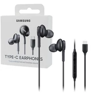 Headset, Samsung AKG, /EO-IC100BBEG/, Type-C csatlakozóval, sztereó, felvevőgombos, hangerőszabályzós, fekete, gyári, bliszteres