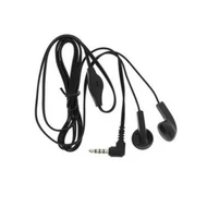 Headset, Alcatel, sztereó, 3.5mm jack, gyári, fekete, csomagolás nélküli
