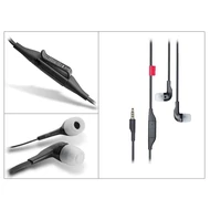 Headset, Nokia /WH-205/, sztereó, felvevőgombos, fekete, csomagolás nélkül