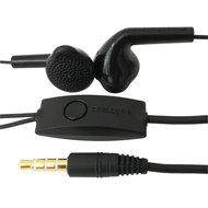 Headset, Samsung, /EHS61ASFBE/, sztereó, felvevőgombos, 3.5mm jack csatlakozóval, fekete, gyári, csomagolás nélküli