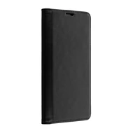 Tok, Magnet Elite, oldalra nyíló mágneses műbőr flip tok, Samsung Galaxy A03S A037, fekete, szilikon belsővel 