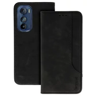 Tok, Wonder Prime, oldalra nyíló mágneses ECO bőr, Samsung Galaxy S24 Plus, fekete, (szilikon belsővel), egy külső és négy belső zsebbel, bliszteres