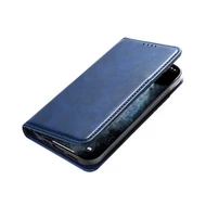 Tok, mágneses, oldalra nyíló műbőr flip tok, Honor 200 Pro, sötétkék, (szilikon belsővel), csomagolás nélküli