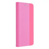 Tok, Sensitive, mágneses oldalra nyíló flip tok, Samsung Galaxy A03S A037, rózsaszín, (szilikon belsővel), csomagolás nélküli
