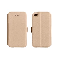 Tok, oldalra nyíló flip tok, Apple Iphone XS Max, arany, flexi, csomagolás nélkül