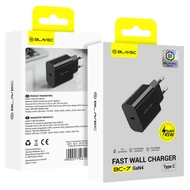 Töltő, hálózati töltőfej, Blavec BC-7 GaN4 (TCBC7G4-CB453A), Type-C kimenettel, PD QC 45W, 3A fekete, bliszteres 