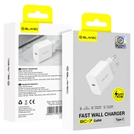 Töltő, hálózati töltőfej, Blavec BC-7 GaN4 (TCBC7G4-CW453A), Type-C kimenettel, PD QC 45W, 3A fehér, bliszteres 