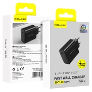 Töltő, hálózati töltőfej, Blavec BC-8 GaN4 (TCBC8G4-CB653A), Type-C kimenettel, PD QC 65W, 3A fekete, bliszteres 
