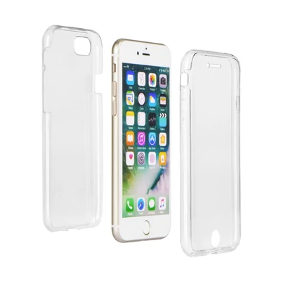 Tok, 360° tok, szilikon előlap+szilikon hátlap, Huawei P30 Lite, átlátszó 