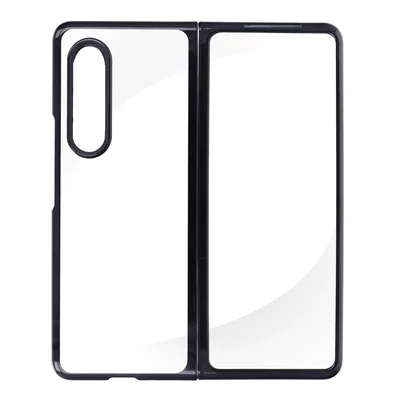 Tok, Focus, átlátszó műanyag hátlap, fekete kerettel, Samsung Galaxy Z Fold 4 5G