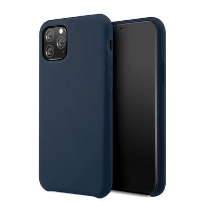 Tok, erősített szilikon hátlap, Apple Iphone 14 Pro (6,1"), sötétkék