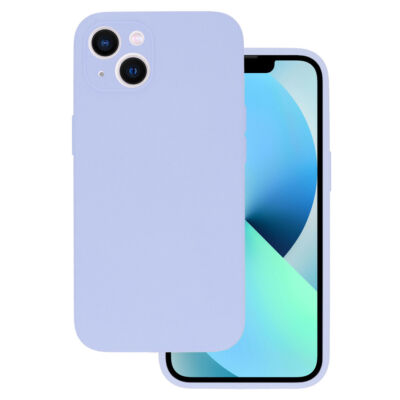 Tok, erősített szilikon hátlap, Apple Iphone 14 (6,1"), halvány lila