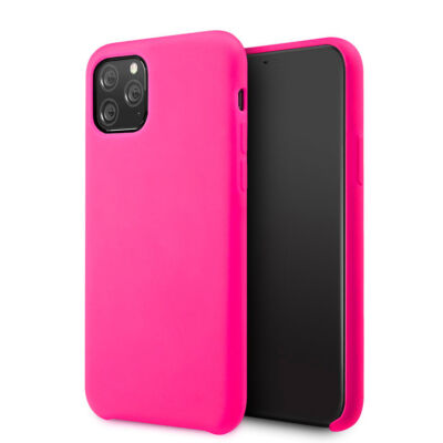 Tok, erősített szilikon hátlap, Apple Iphone 11 (6,1"), rózsaszín