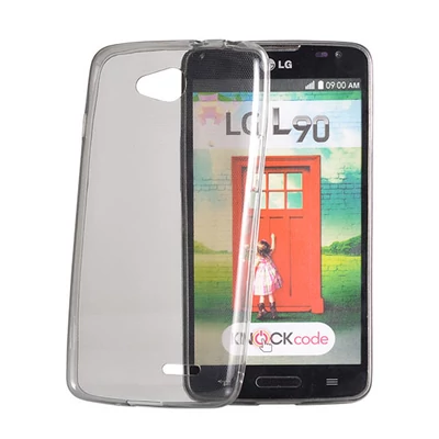 Tok, Ultra Slim-szilikon tok, Samsung Galaxy J6 (2018) J600, füstszínű áttetsző, csomagolás nélkül