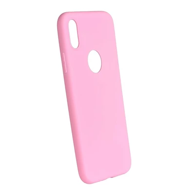 Tok, Soft matt, 0,3 mm, szilikon hátlap, Apple Iphone X / XS, halvány rózsaszín