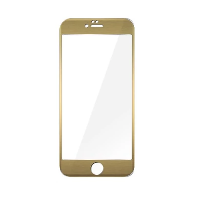 Képernyővédő, ütésálló üvegfólia, Apple Iphone 7 / 8 / SE (2020 / 2022), full size 5D, arany