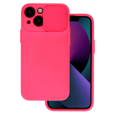 Tok, Camshield Soft, Apple Iphone 13 (6,1"), szilikon hátlapvédő, eltolható kameravédővel, rózsaszín