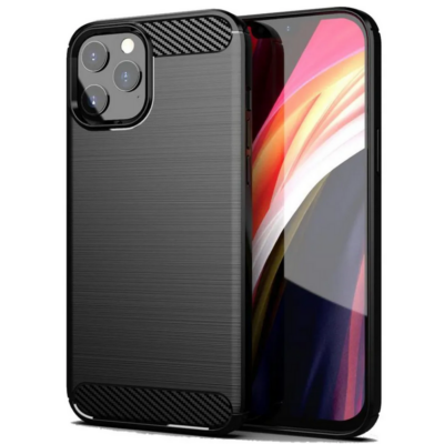 Tok, Carbon Prémium, szilikon hátlapvédő, Apple Iphone 13 (6,1"), fekete