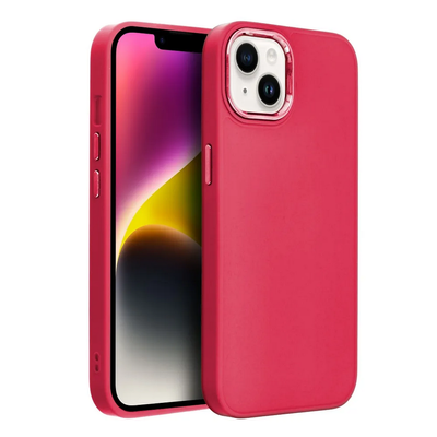 Tok, Frame, Apple Iphone 14 Pro Max (6,7"), erősített hátlap, szilikon kerettel, magenta