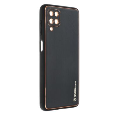 Tok, Leather, Apple Iphone 12 Pro (6,1"), szilikon hátlapvédő, fekete