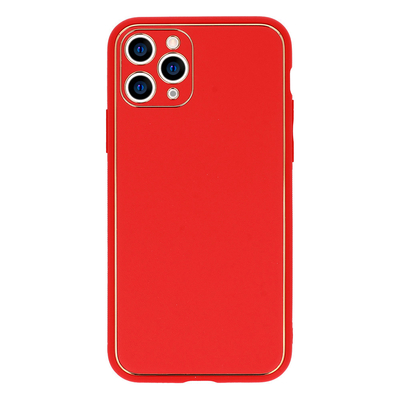 Tok, Leather, Apple Iphone 7 / 8 / SE (2020 / 2022), szilikon hátlapvédő, piros