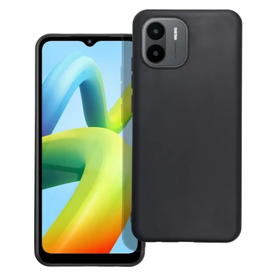 Tok, MATT szilikon tok, Xiaomi Redmi Note 12 5G, fekete