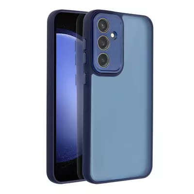 Tok, Variete, Apple Iphone 15 (6,1"), keményített hátlap, szilikon kerettel, kék