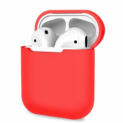Szilikon tok, Apple Airpods 1 / 2, piros