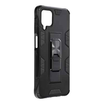 Tok, Defender mágneses ütésálló hátlap, szilikon kerettel, kihúzható álvánnyal, Apple Iphone 13  Pro Max (6,7"), fekete