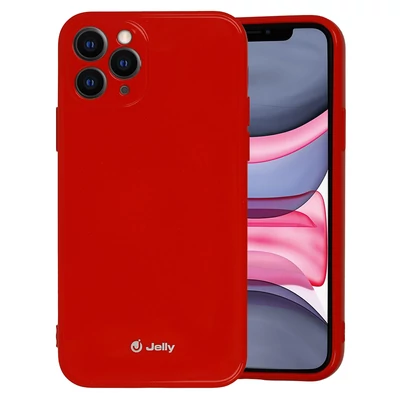 Tok, Jelly, szilikon hátlap, (csillámporos), Apple Iphone 11 Pro (5,8˝), piros, bliszteres