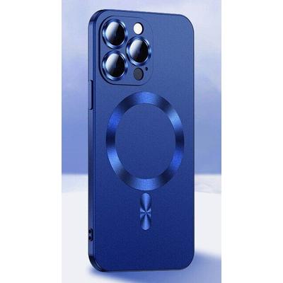 Tok, MagSilicone, szilikon hátlap, kameravédő lencsével, Apple Iphone 15 Pro (6,1"), sötétkék