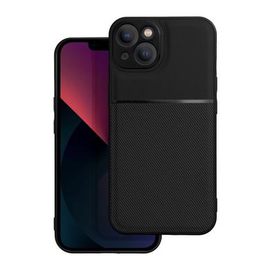 Tok, Noble, erősített hátlap, szilikon kerettel, Apple Iphone 12 Pro (6,1"), fekete
