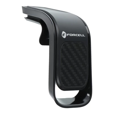 Autós tartó, Forcell carbon (B060), mágneses autóstartó, szellőzőrácsra, fekete, bliszteres 	