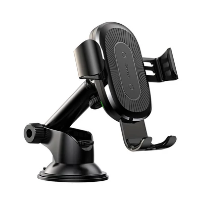 Autós tartó, univerzális, Baseus (WXYL-A01), wireless töltés,  fekete, bliszteres