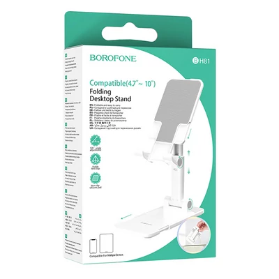 Borofone Telefon tartó, univerzális, BH81, fehér, bliszteres