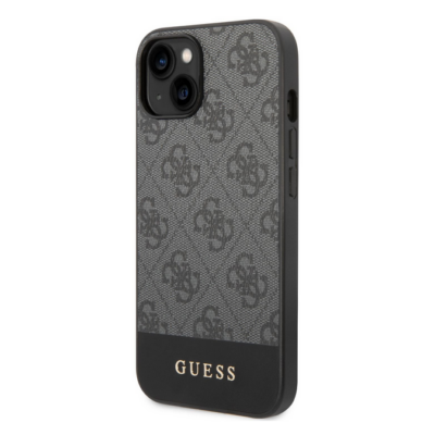 Tok, Guess /GUHCP14SG4GLGR/, 4G Stripe, Apple Iphone 14 (6,1"), szürke