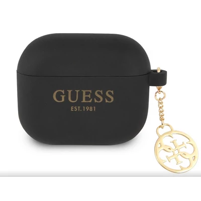 Tok, Guess /GUA3LSC4EK/, Airpods 3, 4G Charms Silicone, fekete