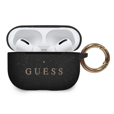 Tok, Guess /GUACAPSILGLBK/, AirPods Pro, Silicone, fekete